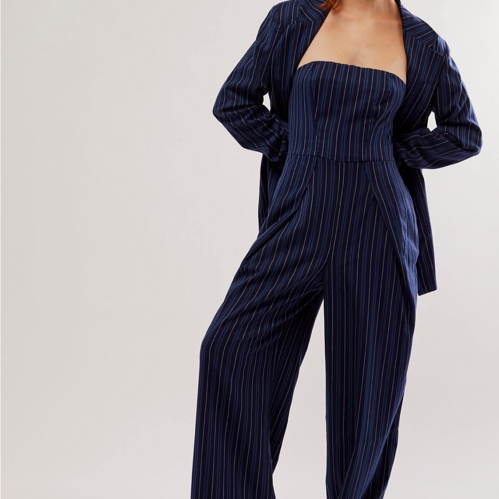 NWOT Free People Striped Blue Jessa
Suit Set 12